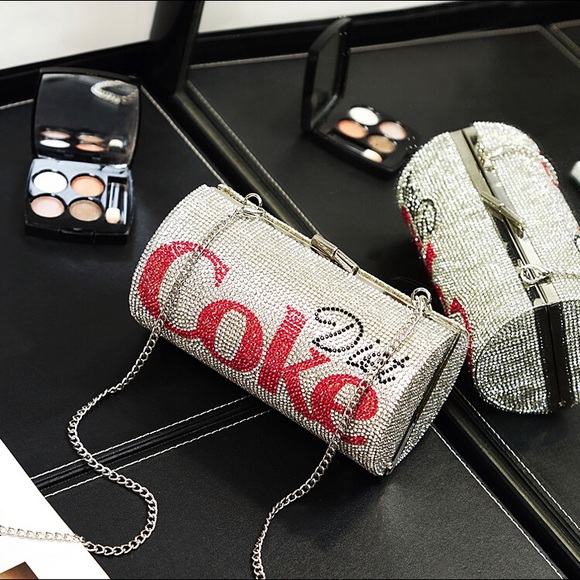 Handbags - Rhinestone Diet Coke Evening Clutch w/ Dustbag